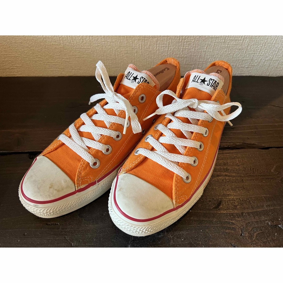 CONVERSE(コンバース)の【USA製】コンバース　ローカット　オレンジ　アメリカ製　オールスター　90s メンズの靴/シューズ(スニーカー)の商品写真
