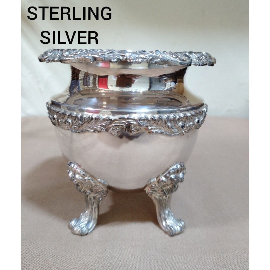 ⑤銀製/シュガーポット/STERLING SILVER/食器/銀器/置物