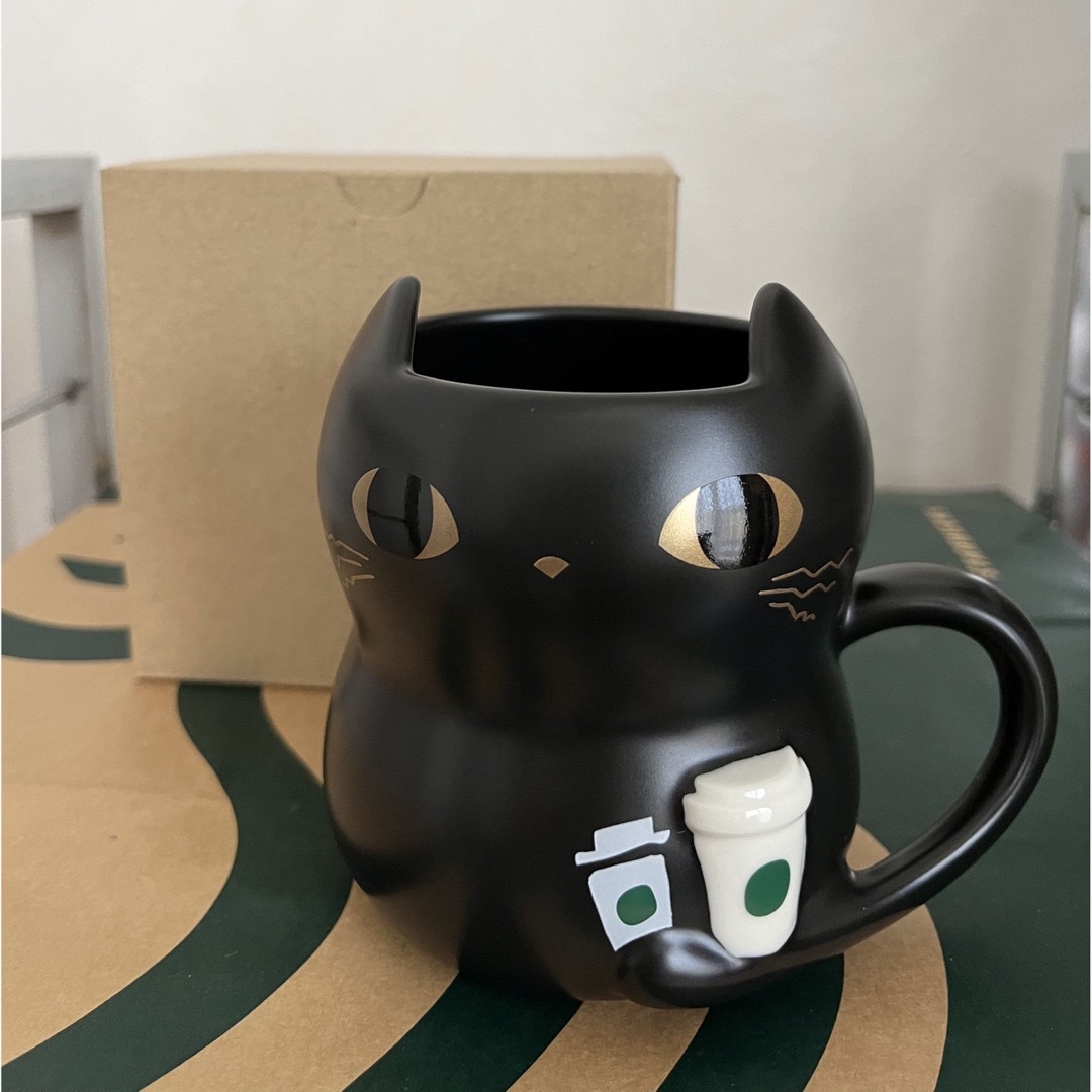 新品 未使用 ハロウィン2019 マグコーヒーキャット355ml