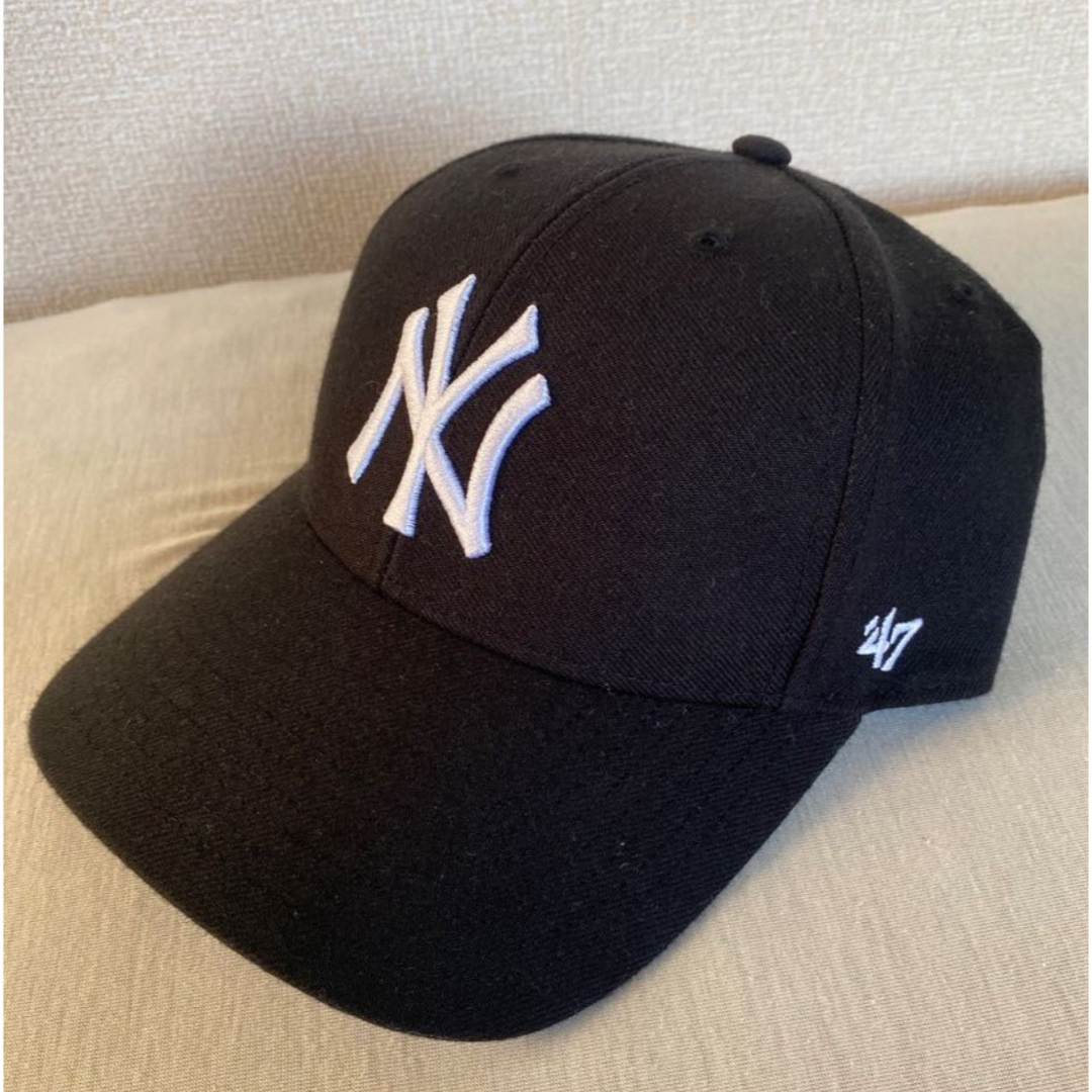 47 Brand(フォーティセブン)の47 Yankees ニューヨークヤンキース ヤンキース キャップ ブラック メンズの帽子(キャップ)の商品写真