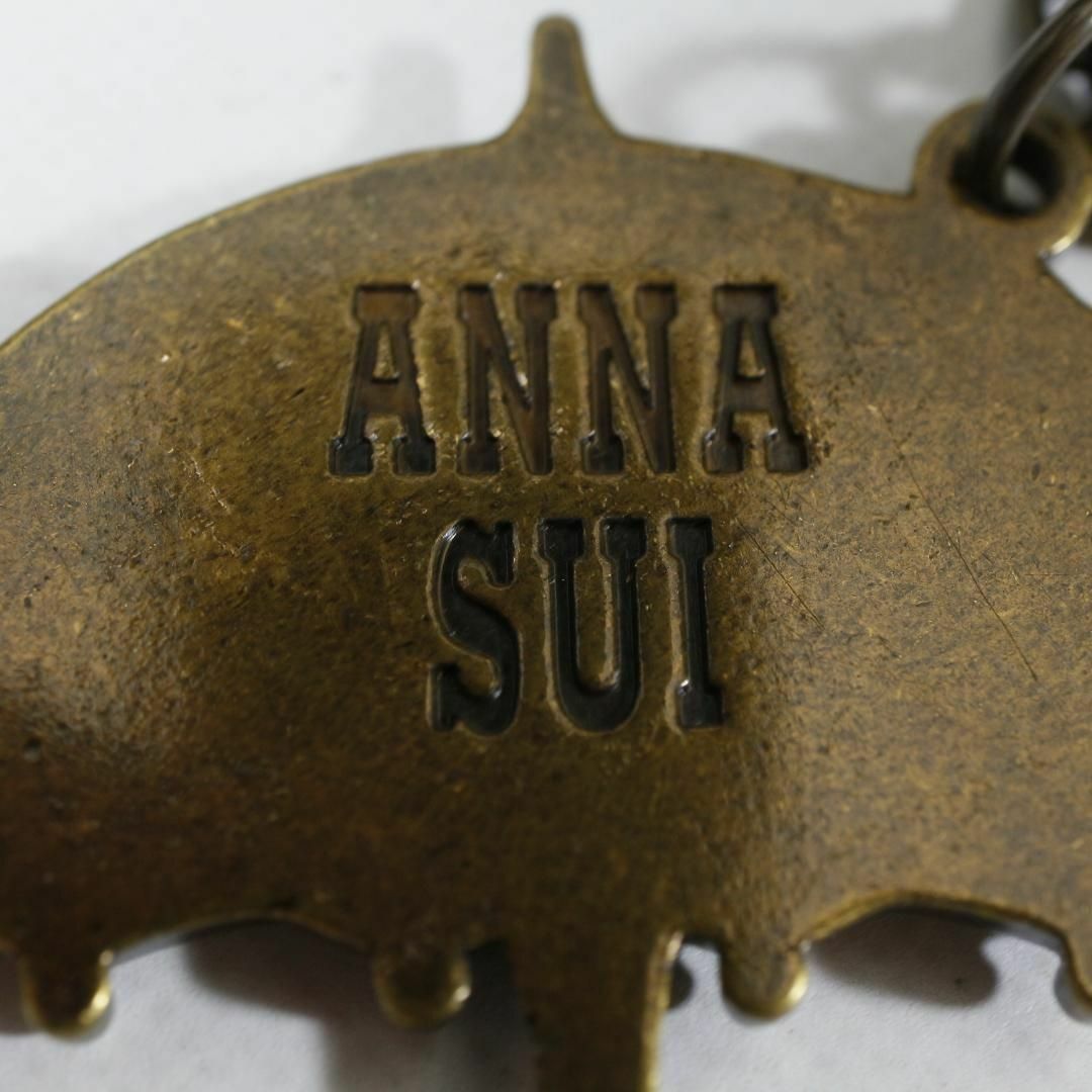 ANNA SUI(アナスイ)の【匿名配送】ANNA SUI アナスイ キーホルダー ブロンズ カサ 水色 レディースのアクセサリー(チャーム)の商品写真