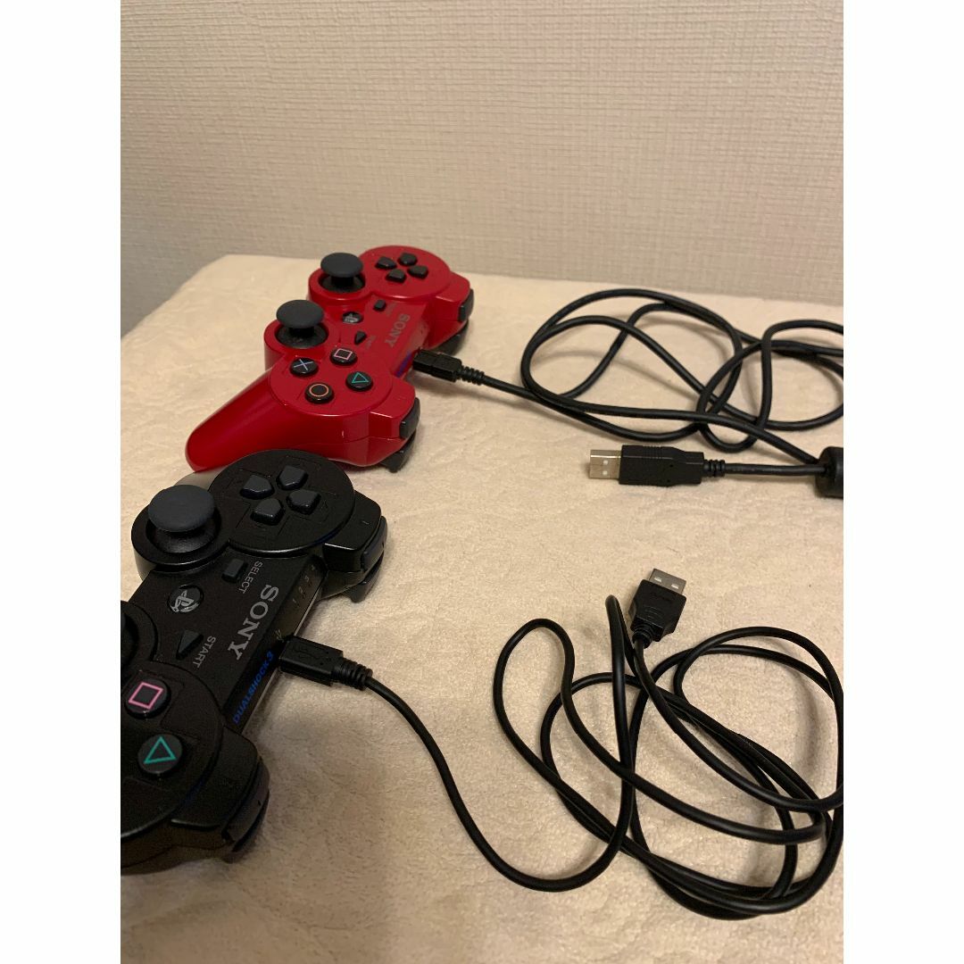 【ジャンク】PS3 コントローラーBlack & Red プレイステーション3 エンタメ/ホビーのゲームソフト/ゲーム機本体(その他)の商品写真