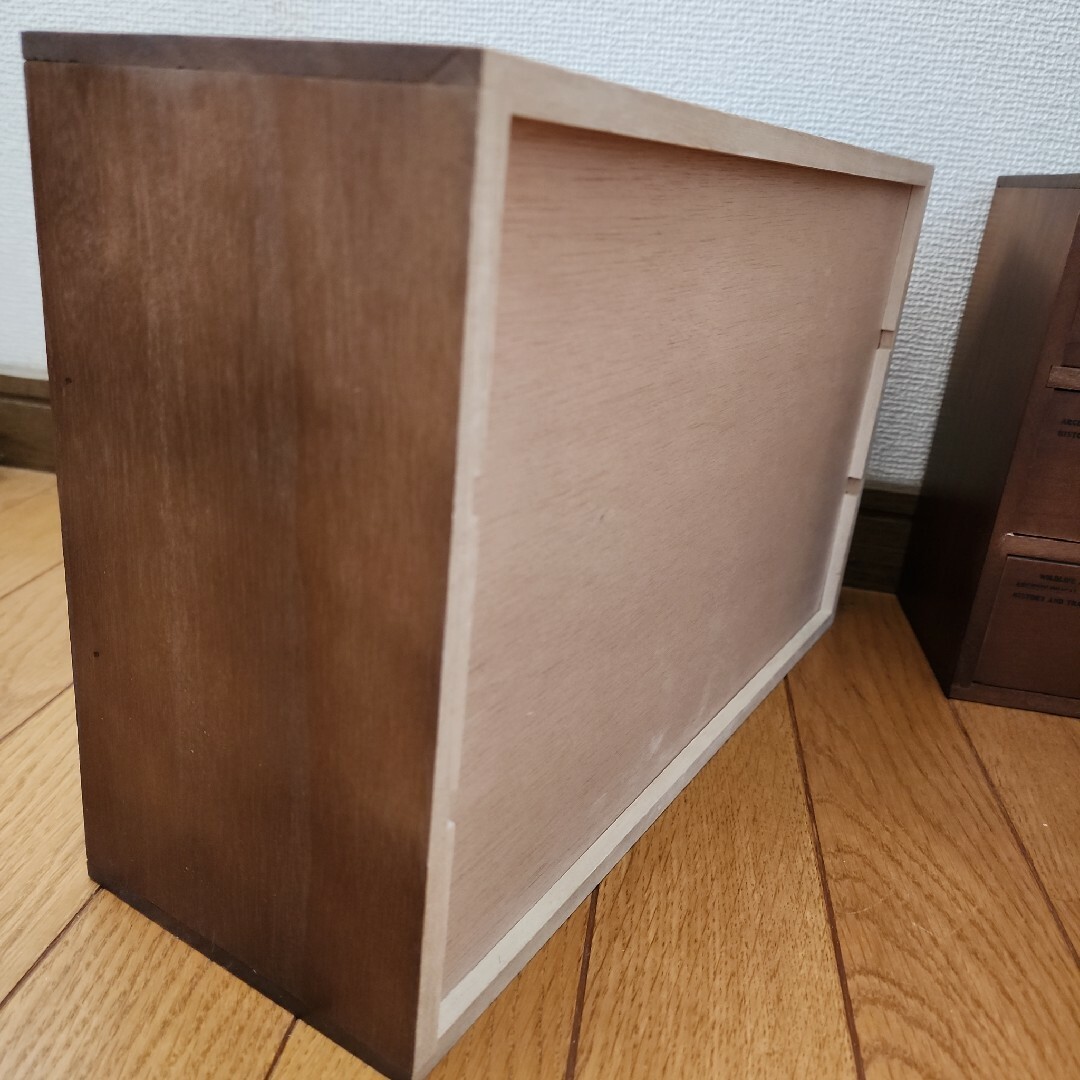 BREA 小引出し ミニチェスト 2個セット ダークブラウンの通販 by