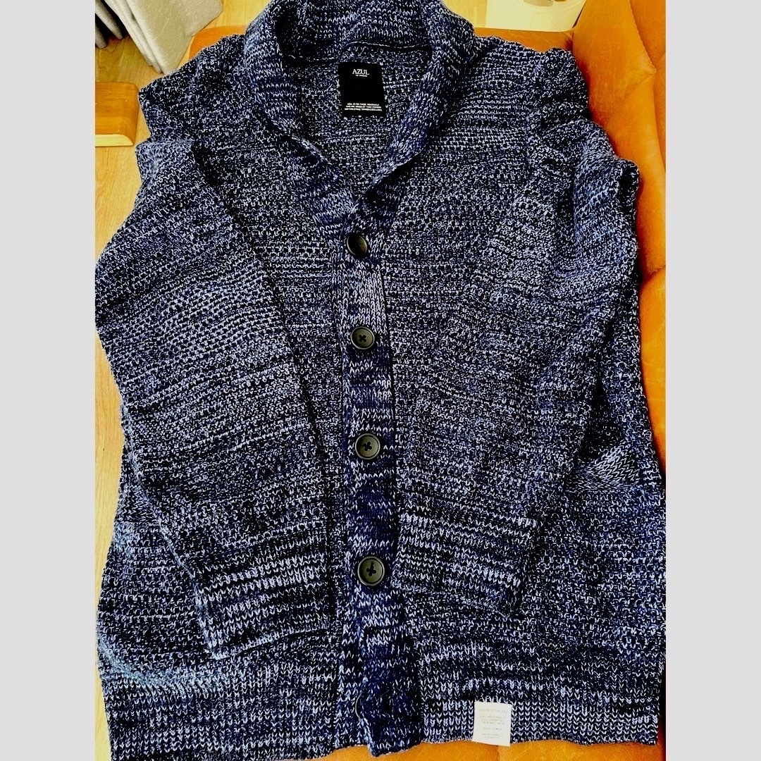 AZUL by moussy(アズールバイマウジー)のAZUL by moussy ニットカーディガン メンズのトップス(カーディガン)の商品写真