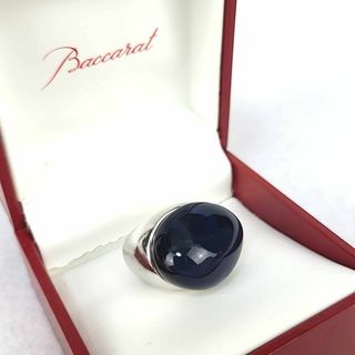 Baccarat バカラ カボションリング 指輪 黒×ゴールド ✨箱あり極美品✨