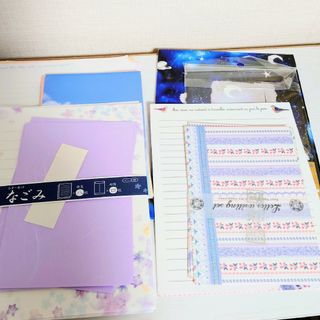 レターセット4種　封筒27枚/便箋67枚　まとめ売り(カード/レター/ラッピング)