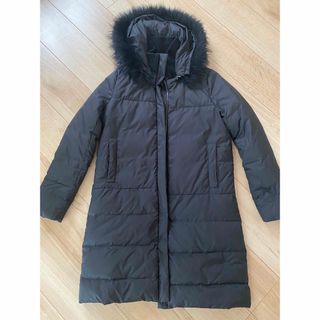 【美品】　theory  セオリー　ダウンコート　ファー取り外し可能　ブラック(ダウンコート)