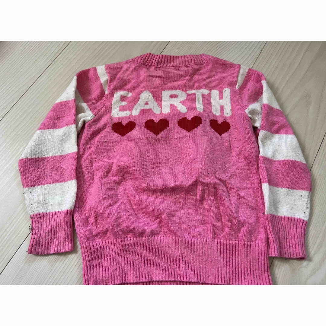 EARTHMAGIC(アースマジック)のアースマジック　ピンクセーター キッズ/ベビー/マタニティのキッズ服女の子用(90cm~)(ニット)の商品写真