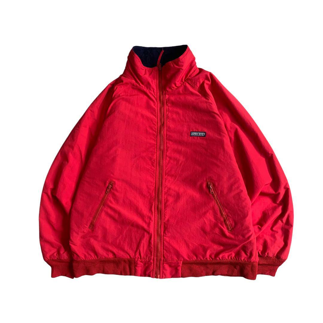 LANDS'END - 90s LANDS'END ウォームアップジャケット レッド 中 ...