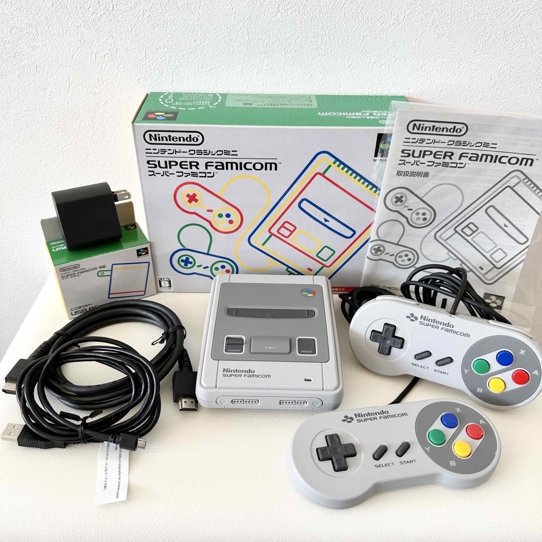 ニンテンドークラシックミニスーパーファミコン任天堂Nintendo美品-