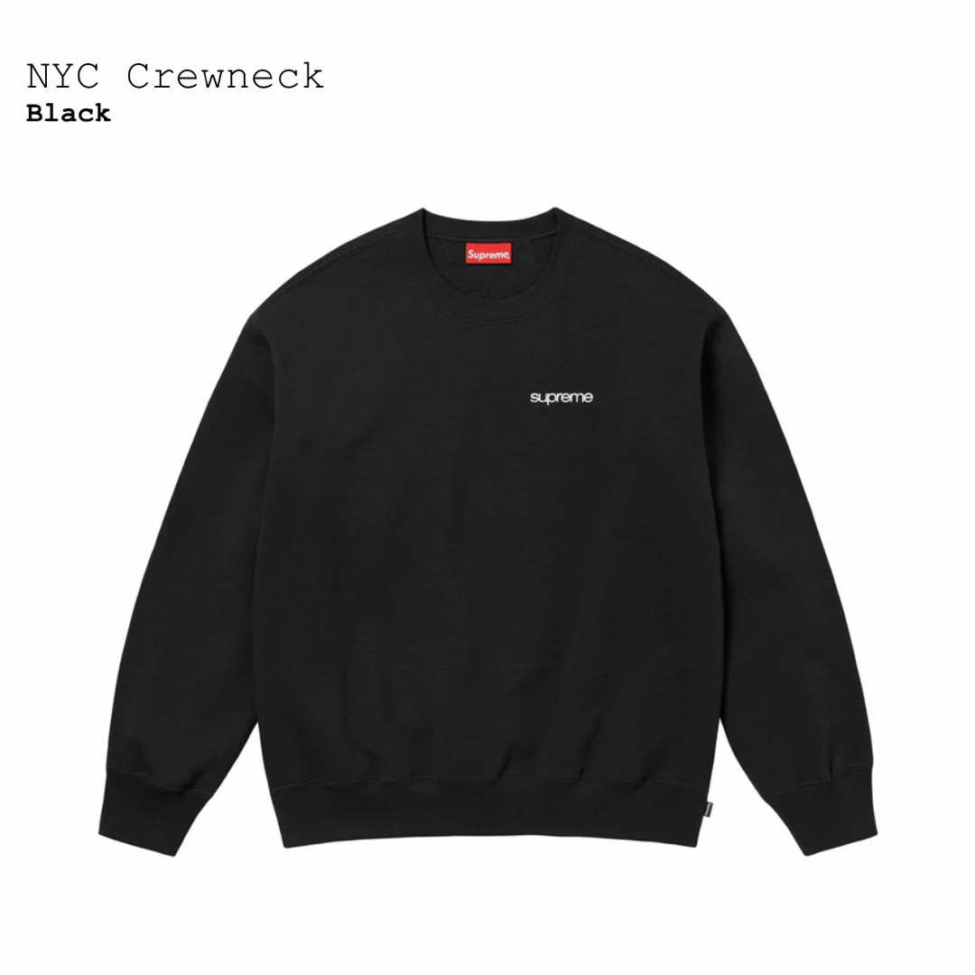 Supreme(シュプリーム)の【新品】タグ付★即完売★Supreme NYC Crewneck メンズのトップス(スウェット)の商品写真