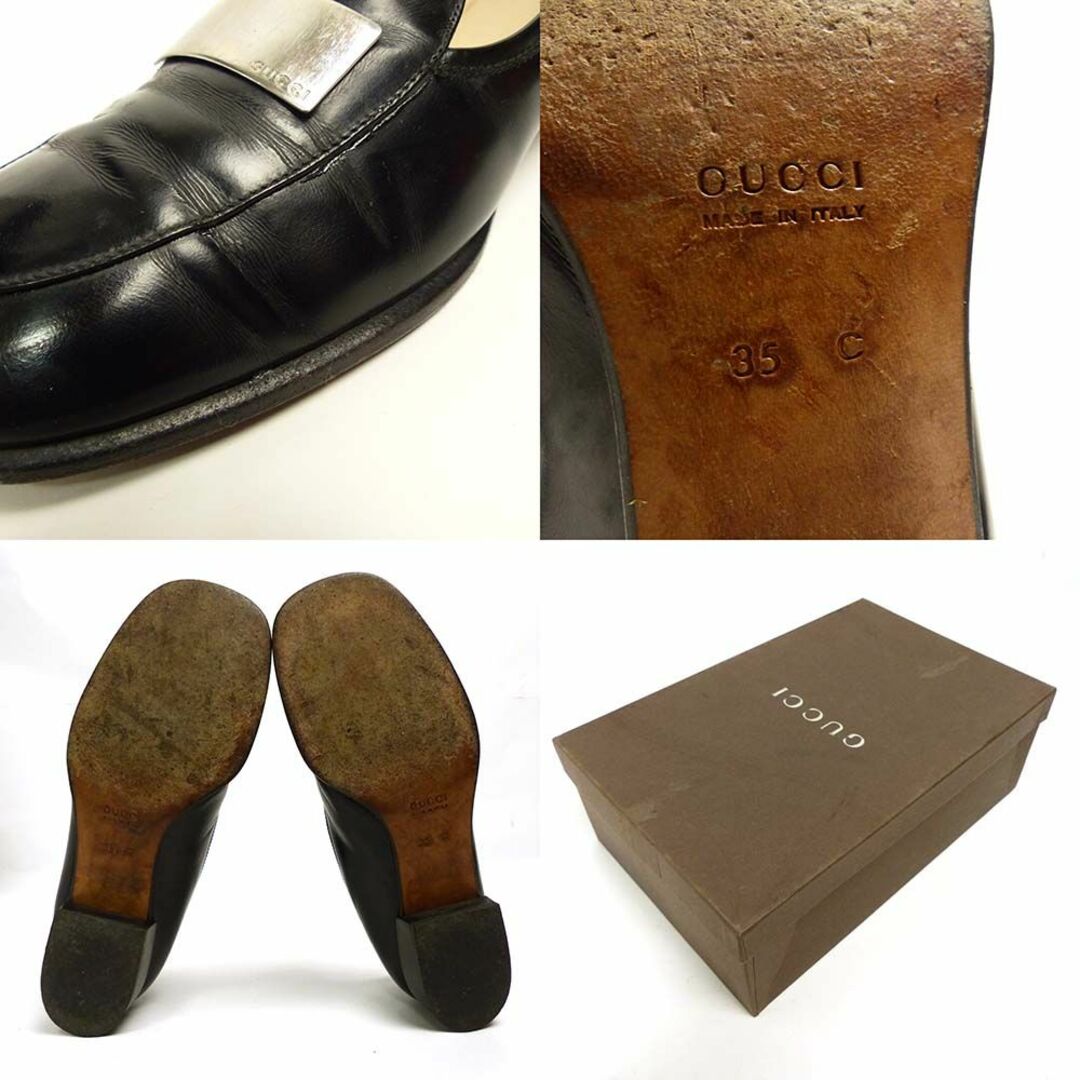 Gucci(グッチ)のイタリア製 GUCCI / グッチ レザー ローファー　35C(22cm相当) レディースの靴/シューズ(ローファー/革靴)の商品写真