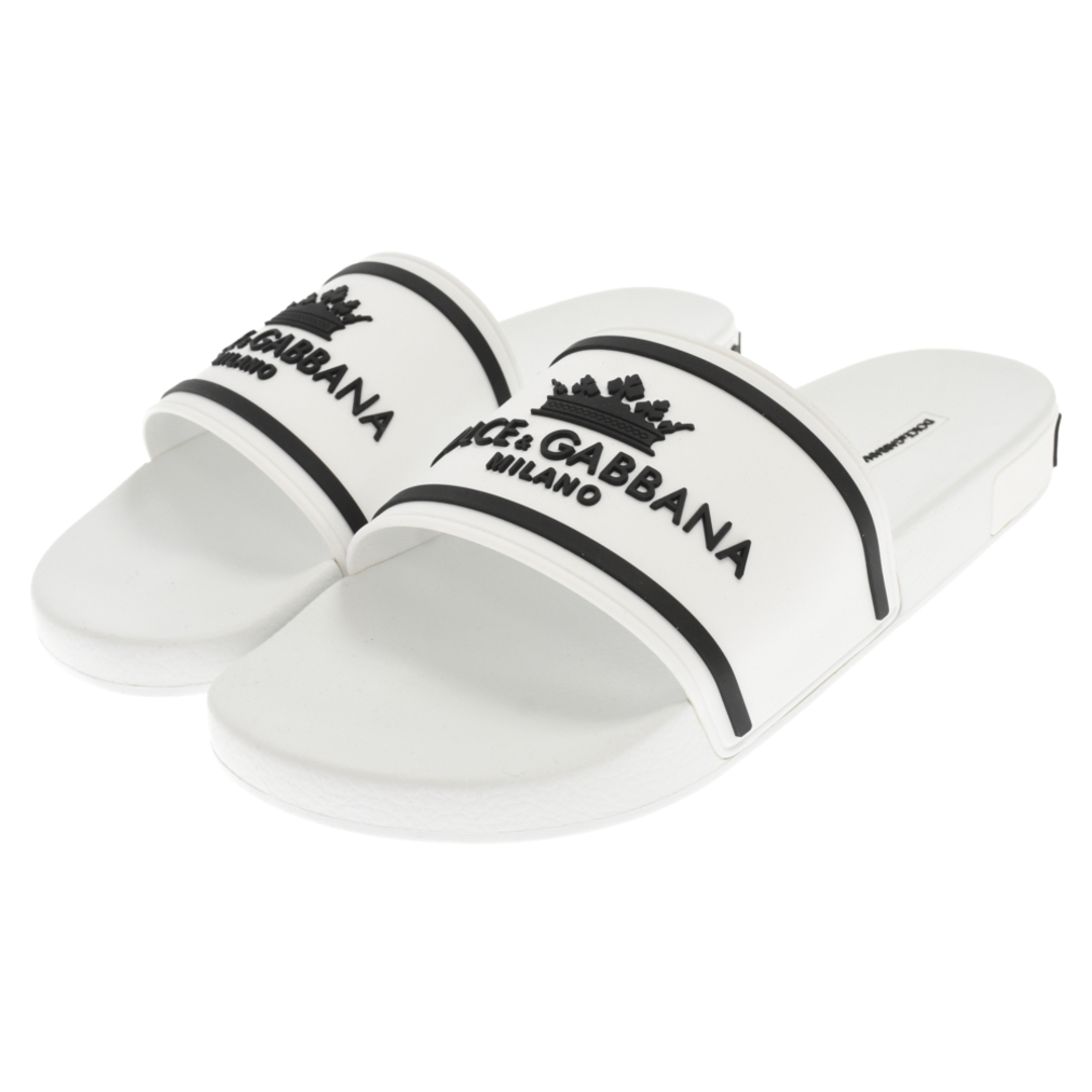 DOLCE&GABBANA ロゴ スライドサンダル Multicolorのウィメンズ スレッド エンブロイダリー スライド