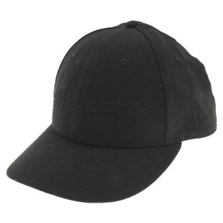 ヨウジヤマモト(Yohji Yamamoto)のYohji Yamamoto POUR HOMME ヨウジヤマモト プールオム ×NEW ERA 59FIFTY LOGO BB CAP ロゴベースボールキャップ ブラック 59.6cm 7 2/1(キャップ)