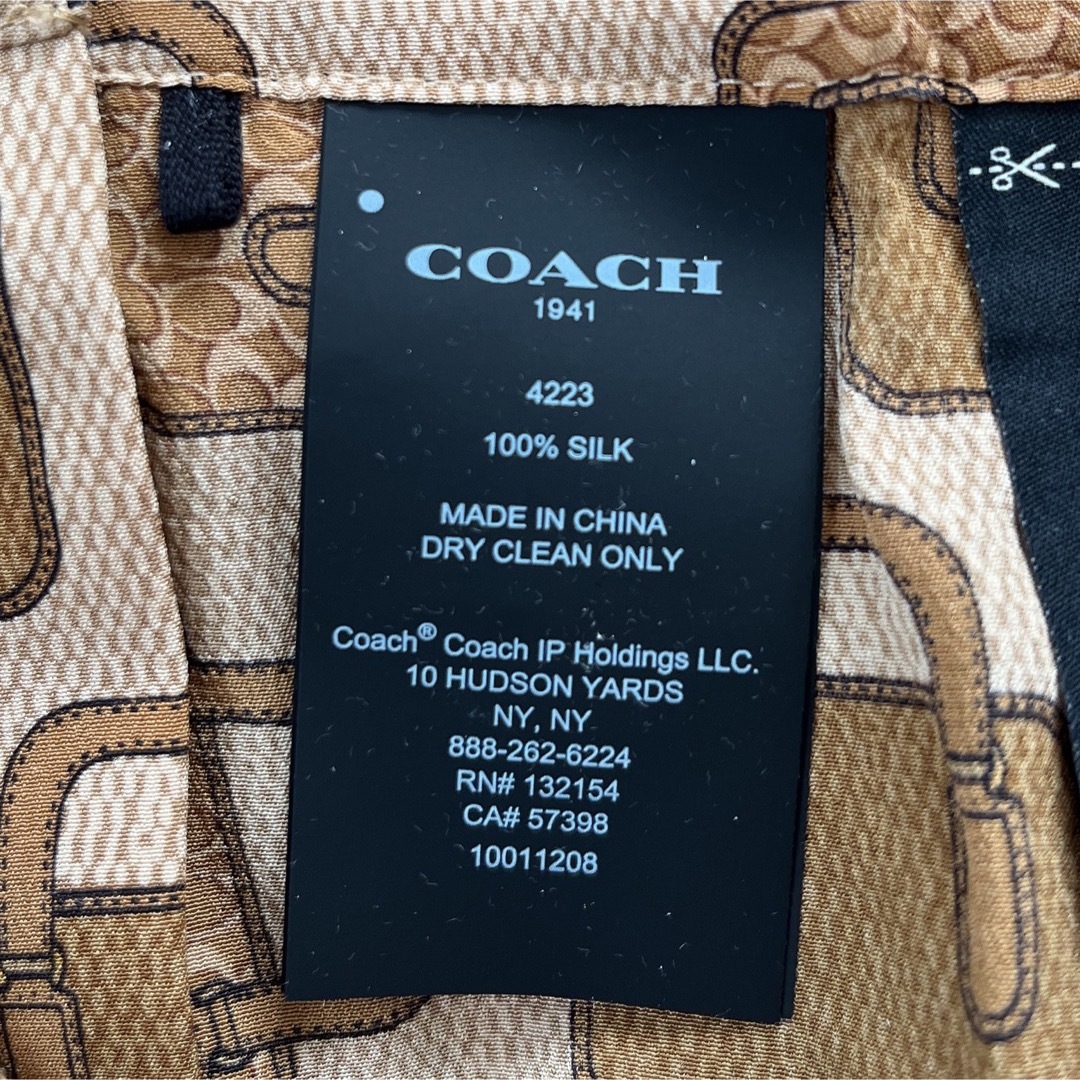 COACH(コーチ)の【COACH】Bag print Draped Midi Skirt レディースのスカート(ひざ丈スカート)の商品写真