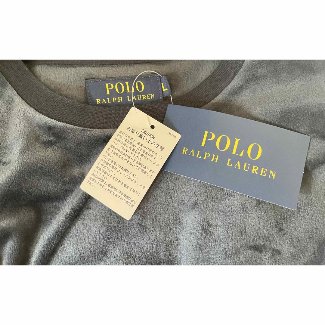 POLO RALPH LAURENベロア ロングスリーブクルーネックシャツ メンズのトップス(Tシャツ/カットソー(七分/長袖))の商品写真