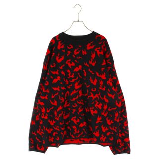 LVXWA ラクスワー INFRARED SKIN CREWNECK インフラレッドスキンクルーネックスウェット トップス レッド 総柄(その他)