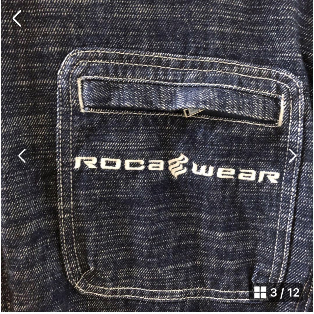 総丈119股下85美品　roca wear デニムセットアップ　ビッグサイズ