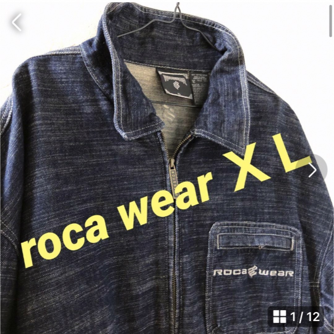 美品　roca wearフルジップデニムジャケット　XL