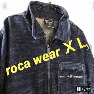 美品 roca wearフルジップデニムジャケット XL-