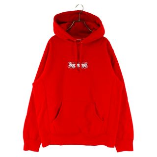 bandana box logo hoodie レッド　M