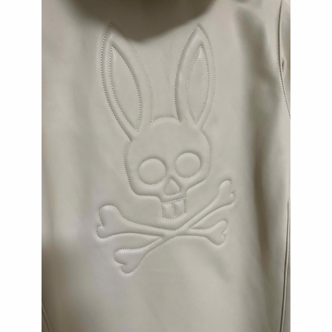 Psycho Bunny - 【希少】サイコバニー レザージャケット XLサイズ ホワイトの通販 by Only deer｜サイコバニーならラクマ
