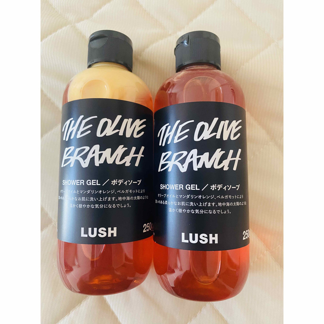 LUSH(ラッシュ)のLUSH シャワージェル250g×2 オリーブ収穫祭 コスメ/美容のボディケア(ボディソープ/石鹸)の商品写真