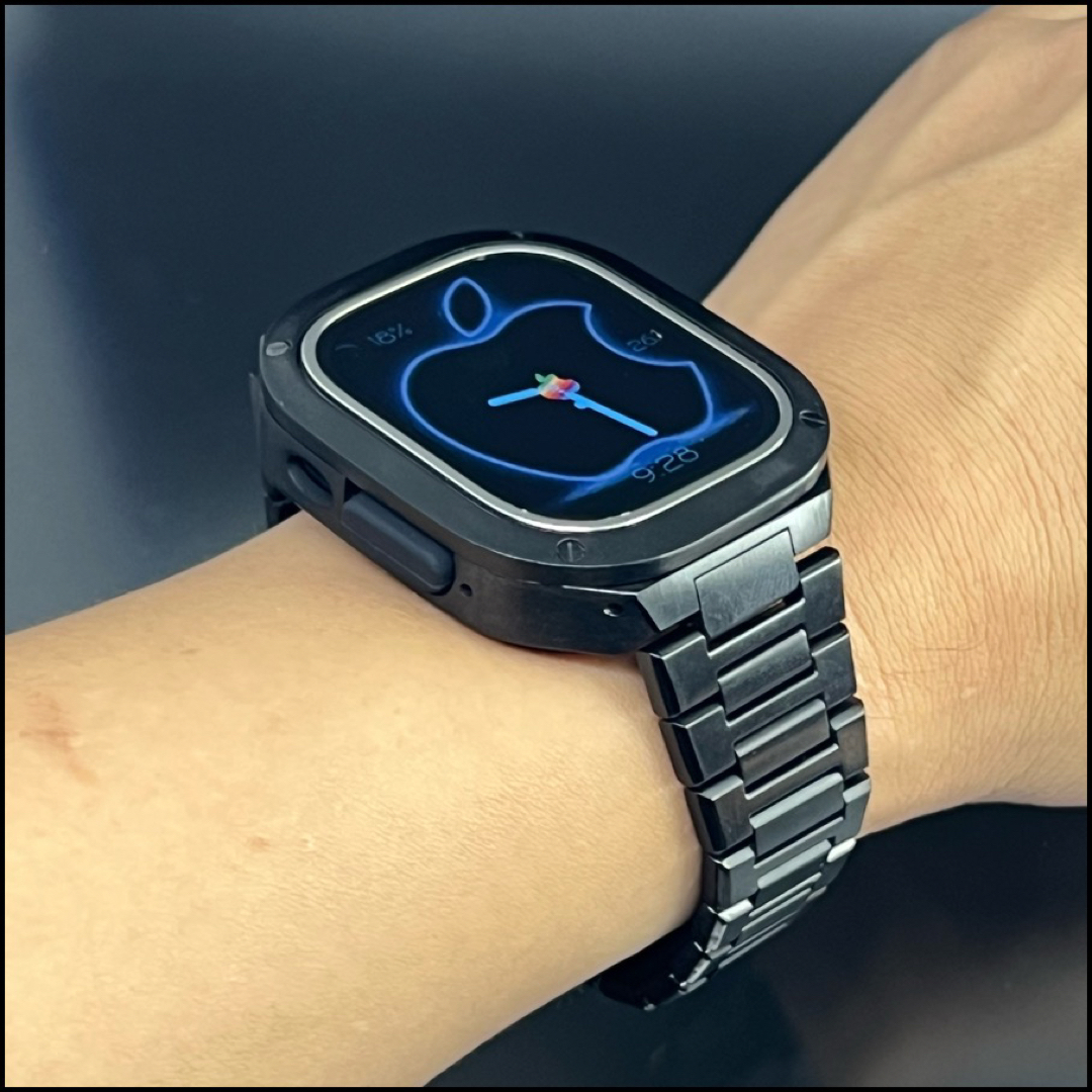 Apple Watch(アップルウォッチ)のアップルウォッチ　49mm ステンレスケース　ベルト メンズの時計(金属ベルト)の商品写真