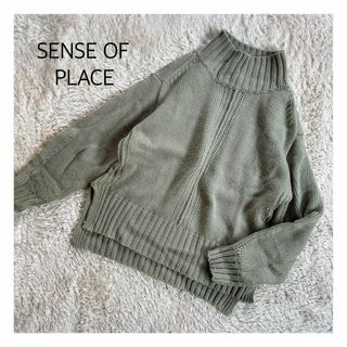 センスオブプレイスバイアーバンリサーチ(SENSE OF PLACE by URBAN RESEARCH)のセンスオブプレイス　ハイネックニットプルオーバー(ニット/セーター)