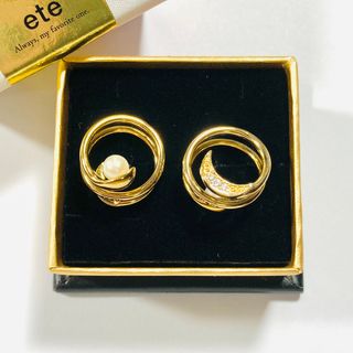 ete - 【限定値下】ete ムーン&パール リバーシブル ループイヤリング