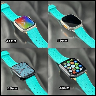 アップルウォッチ(Apple Watch)のティファニーブルー　アップルウォッチ　ラバーベルト　Dバックル付(その他)