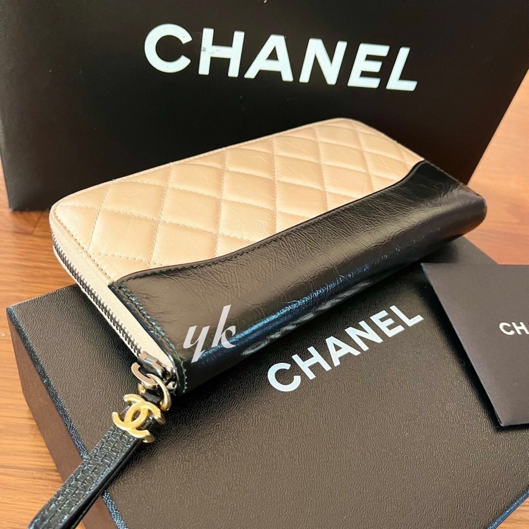 レディースシャネル ラウンドジップ、ラウンドファスナー、長財布、ウォレット、CHANEL