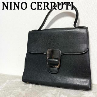 レア✨NINO CERRUTI ニノセルッティハンドバッグトートバッグブラック黒(トートバッグ)