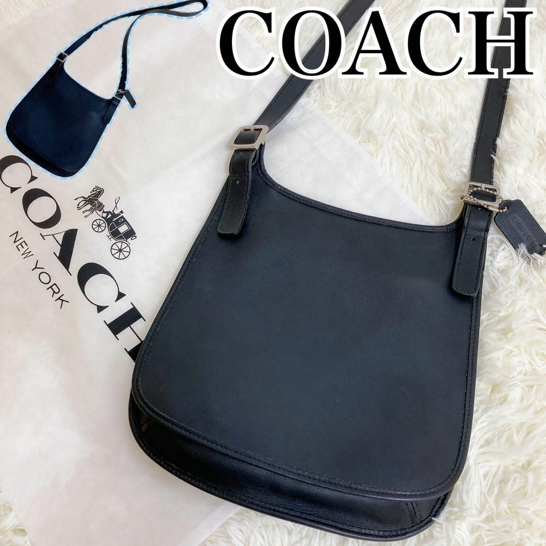 美品 COACH オールドコーチ ショルダーバッグ 斜め掛け グラブタン レザー