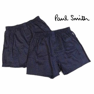 ポールスミス(Paul Smith)の【ポールスミス/Paul Smith】メンズトランクス・M・ネイビー系ハート×2(トランクス)