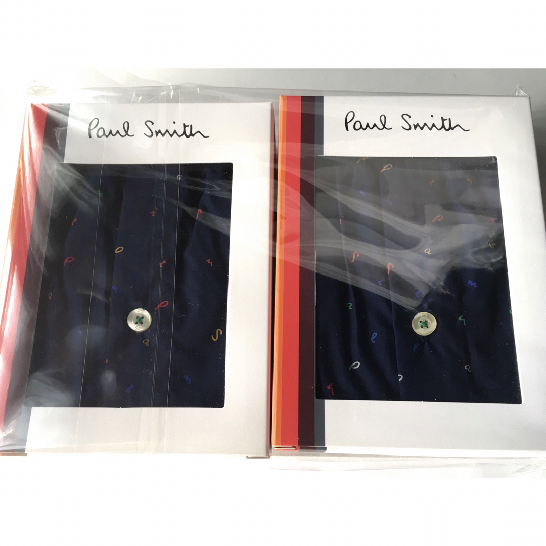 Paul Smith(ポールスミス)の【ポールスミス/Paul Smith】メンズトランクス・M・ネイビー系×2枚 メンズのアンダーウェア(トランクス)の商品写真
