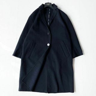 ウィークエンドマックスマーラ(Weekend Max Mara)の極美品✨ ウィークエンドマックスマーラ リバーコート 紺 40 ハンガー付き(ロングコート)