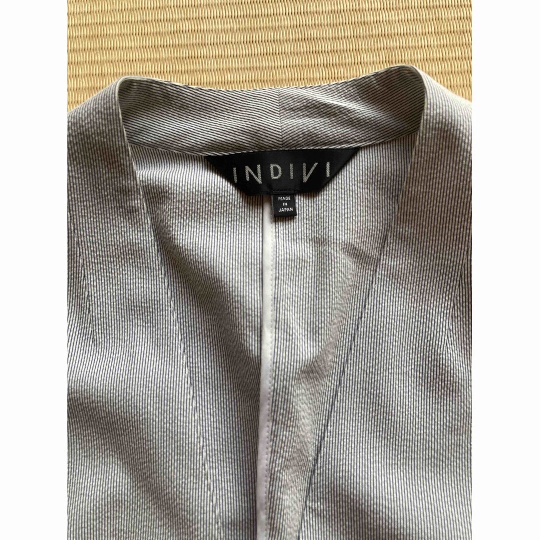 INDIVI(インディヴィ)のINDIVI ノーカラージャケット レディースのジャケット/アウター(ノーカラージャケット)の商品写真