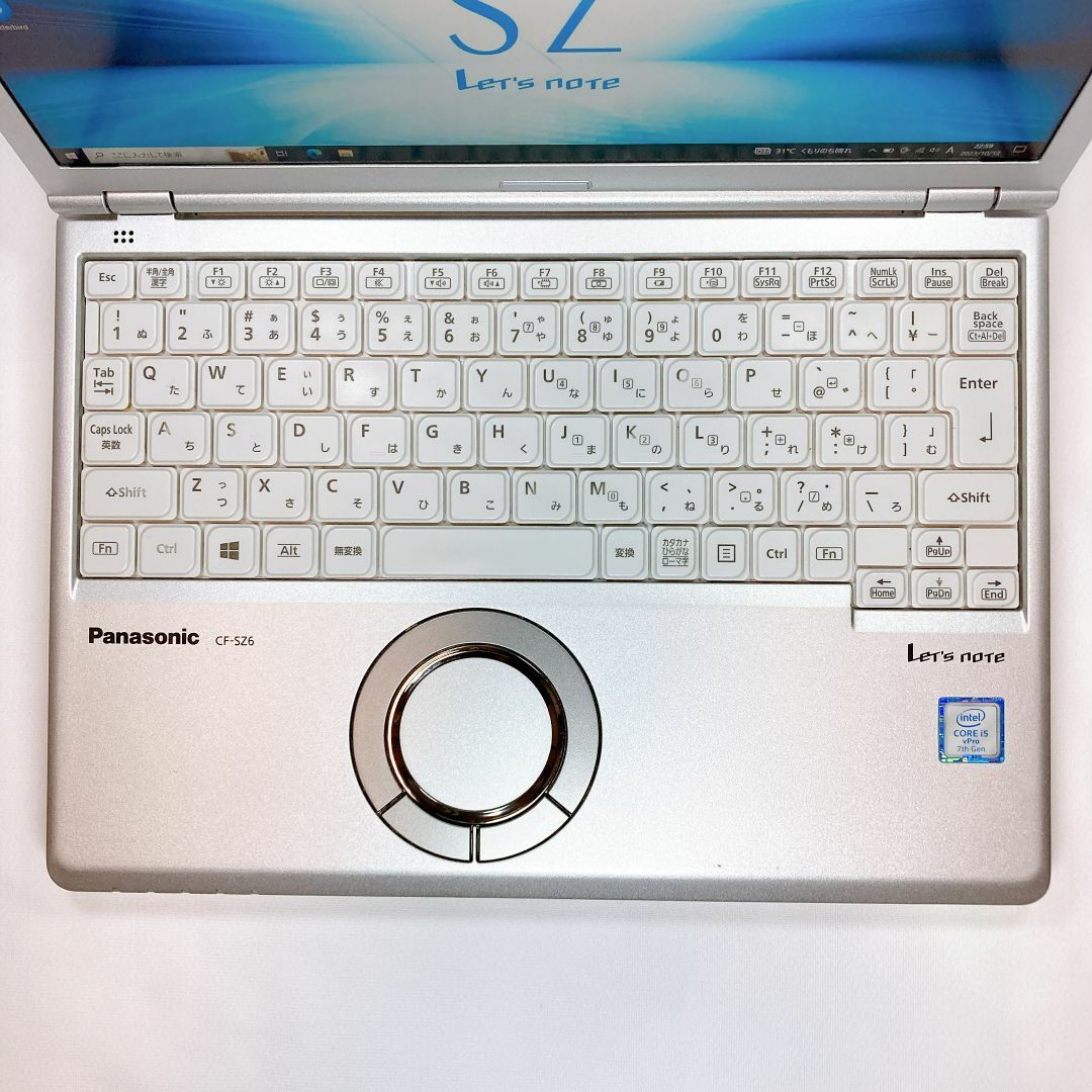 Panasonic   美品・バッテリー残量％レッツノート CF SZ6