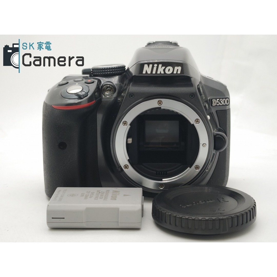 Nikon D5300 電池 付 グレー ショット数約1300回 ニコン