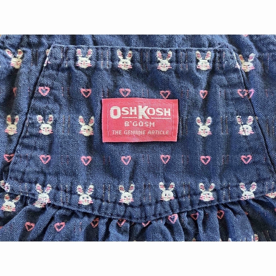 OshKosh(オシュコシュ)の oshkosh  ハートバニージャンスカ　24m キッズ/ベビー/マタニティのキッズ服女の子用(90cm~)(ワンピース)の商品写真