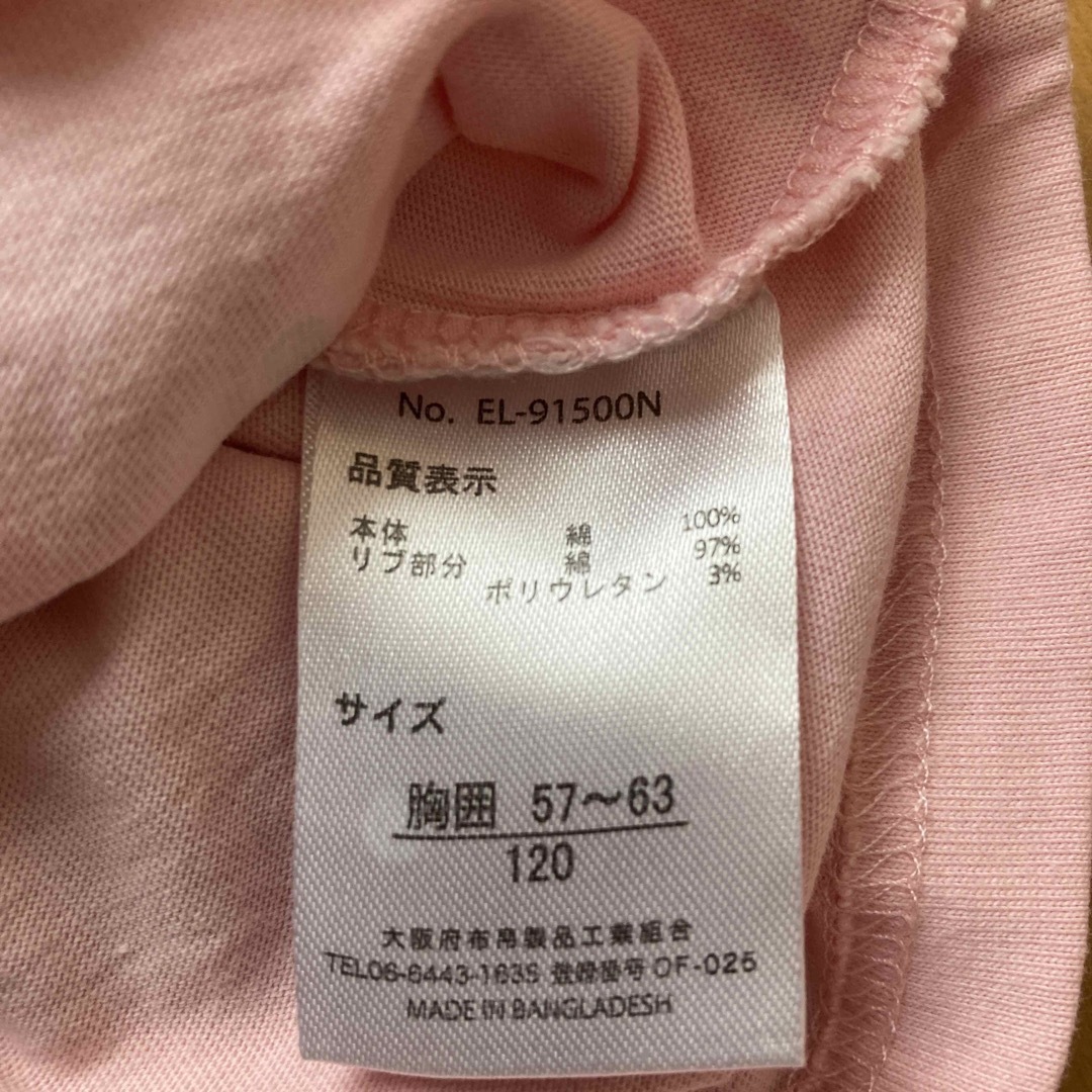 しまむら(シマムラ)のしまむら 長袖Tシャツ 120サイズ キッズ/ベビー/マタニティのキッズ服女の子用(90cm~)(Tシャツ/カットソー)の商品写真