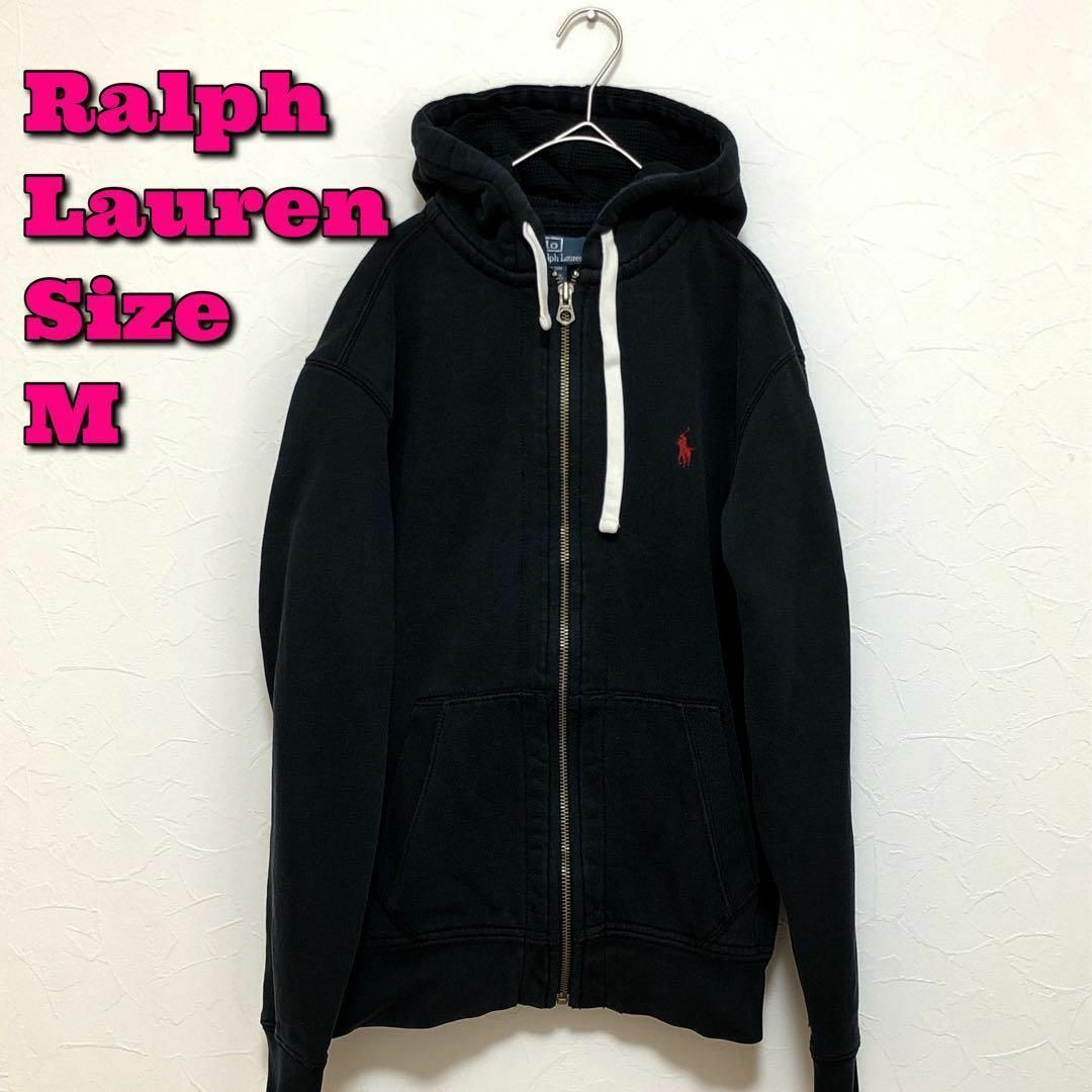 Ralph Lauren - ラポロバイルフローレン スエットパーカー サイズＭ 黒 ...