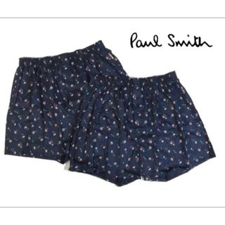 ポールスミス(Paul Smith)の【ポールスミス/Paul Smith】メンズトランクス・M・ネイビー系×2枚(トランクス)