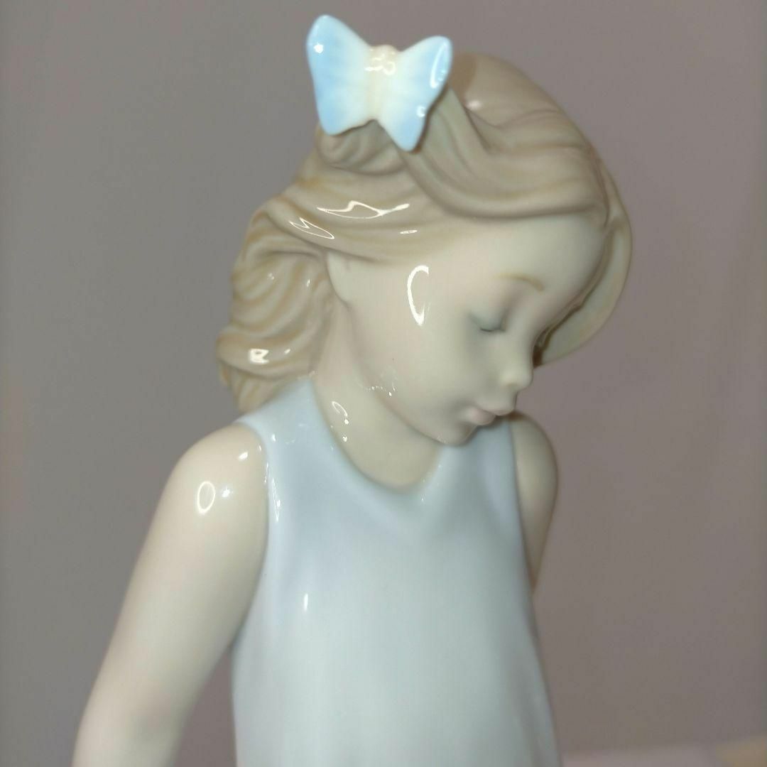 極美品】リヤドロ 蝶とお友達 6963 LLADRO 置物 フィギュリン 磁器-