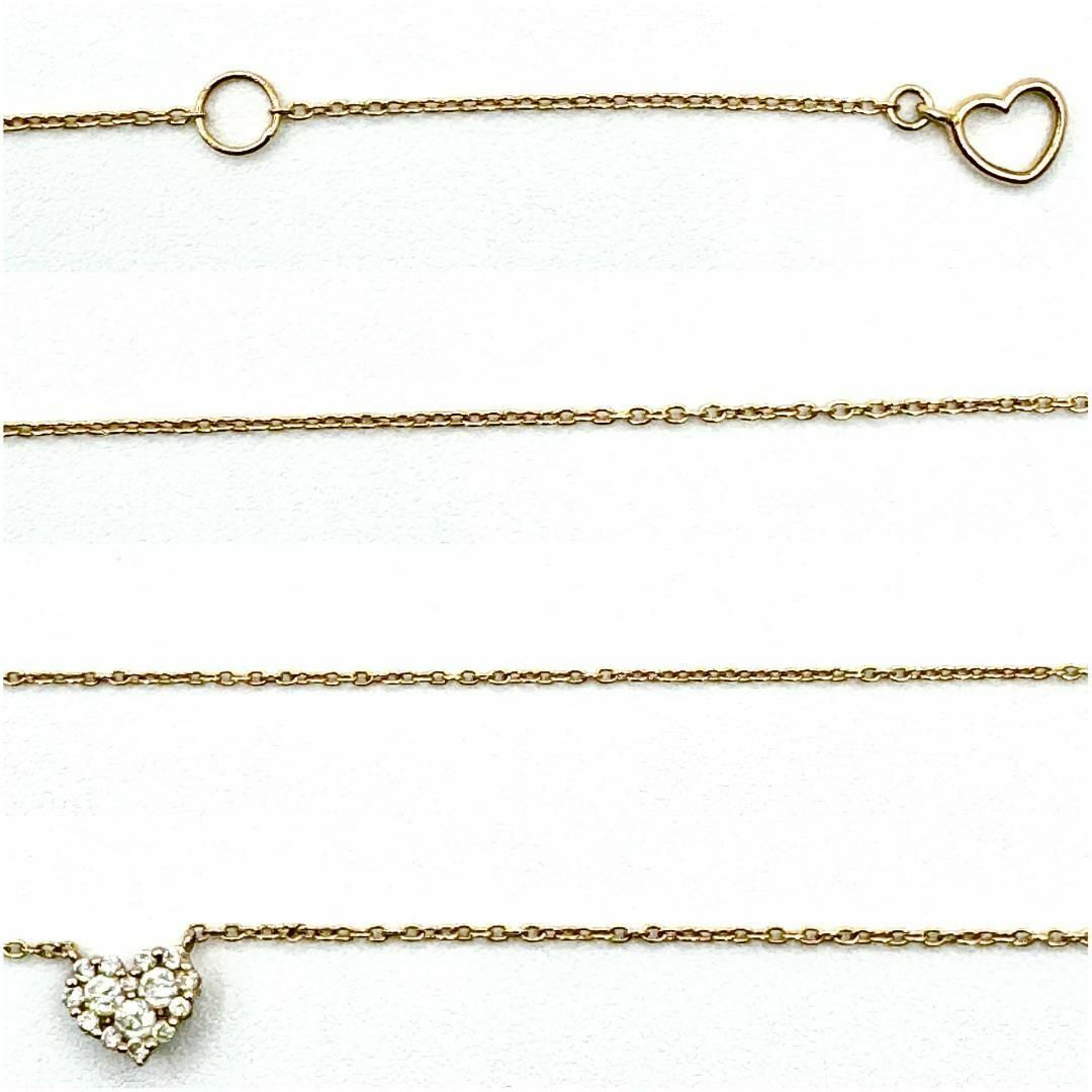 0.2ct】ポンテヴェキオ ハート ダイヤ ネックレス ペンダント レディース-