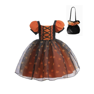 ハロウィンコスチューム コスプレ チュール パンプキン かぼちゃドレス(衣装)