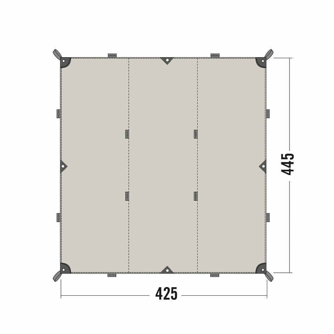 TATONKA(タトンカ) TARP タープ 1 TC サンドベージュ ガイロー