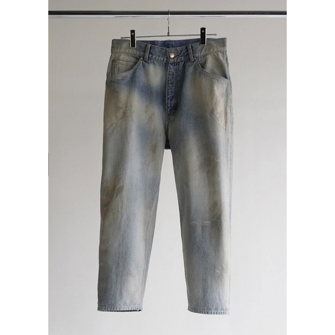 ancellm SELVEDGE TAPERED 5P DENIM PANTS-