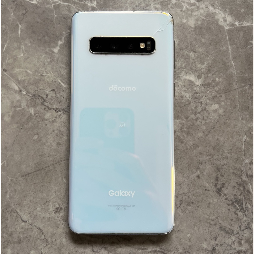 Galaxy(ギャラクシー)のGalaxy S10 ジャンク Docomo SIMフリー済 スマホ/家電/カメラのスマートフォン/携帯電話(スマートフォン本体)の商品写真